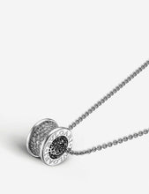 B.zero1 18kt white-gold and diamond pendant necklace