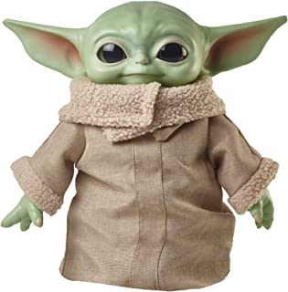 Star Wars GWD85 Child Plush Toy, 11-inch Small Yoda-like Soft Figure from The Mandalorian, Tan/Brown