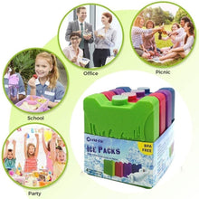 Ice Pack for Cool Box Lunch Bag Freezer Blocks Cooler Reusable Long Lasting Ice Packs Small Cold Pack for Kids School Lunch Boxes, Camping, Picnic, Hiking