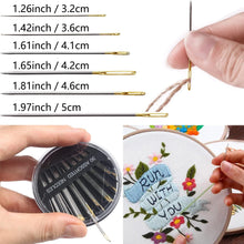 Sewing Needles Sharp Point, 30pcs Stitching Needles Hand Sewing Needles Darning Needles Yarn Knitting Needlese Including 1pcs Large Eye Sewing Needle (Size 1.26'' -1.97'')