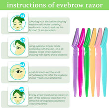 18 Pcs Eyebrow Razors, Portable Eyebrow Trimmer, Multipurpose Face Razor, Precisely Eyebrow Shaver, Facial Razors for Women, with 3 Pcs Eyelash Brush