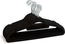 50 Non Slip Velvet Hangers  Heavy Duty Black Felt Coat Hangers 360 Degree Swivel Hooks Premium Space Saving Design