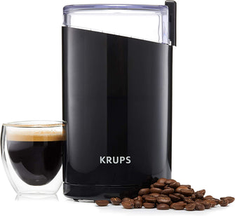 Krups Coffee mill F203438 Electric, Coffee, Nuts and spice grinder, One touch button, Black