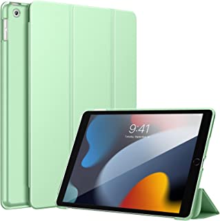 Dadanism Case for iPad 9th/8th/7th (2021/2020/2019Model) Generation, [Shock Absorption] Ultra Slim Lightweight Trifold Stand Smart Cover for iPad 10.2 inch Tablet Auto Wake/Sleep, Green