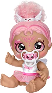 Kindi Kids 50240 Dress Baby Sister Winnie Wings Angel with face Paint Reveal. 1 Doll with Toy Pacifier and Magic Sponge. Big Glittery Eyes, Squishy Arms and Legs, Removeable Diaper