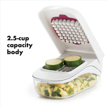 OXO Good Grips Vegetable Chopper With Easy-Pour Opening, White, 10.7 x 26.2 x 16.5 cm