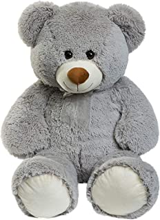 iBonny 90cm Giant Teddy Bear Stuffed Animal Soft Toy Large Love Gift Child Dolls Plush Teddy Bears, Grey