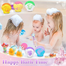 Tacobear Shell Bath Bombs for Kids with Surprise Inside Mermaid Jewellery Toy Crown Wand Tattoos, Mermaid Bath Bomb Gift Set Natural Spa Bath Fizzies Easter Christmas Birthday Gifts for Girls Women