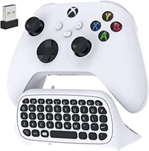 Keyboard for Xbox Series X/S/Xbox One/S Controller, Wireless Bluetooth Game Chatpad Keypad with USB Receiver, Built-in Speaker &3.5mm Audio Jack for XSX/S/One/S Controller(CONTROLLER NOT INCLUDED)