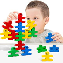 INSTOY Funny Balance Building Blocks ,Wooden Stacking Toys for Kids,Education for Fine Motor Skills - Sorting & Matching