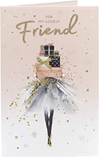 Special Friend Christmas Card, Christmas Card for Friend, Stylish Christmas Card, Christmas Card for Her, Friend Xmas Card