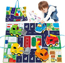 ONLYFUN Baby Toy Cars with Playmat Storage Bag(5 Sets)|Baby Toys 12 18 Months|Toys for 1 2 Year Old Boys|1 2 year old Boy gifts Toys Age 1-2|Birthday Gifts for Toddler Toys