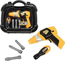 JCB - Kids Toys - Tool Kit - Drill, Screwdriver, Drill Bit Set & Screwdriver Bit Set - Childs Play Set for Boys and Girls - Construction Toys, Great Role Play for Kids