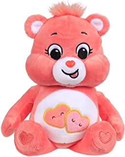 Care Bears 22033 9 Inch Bean Plush Love-A-Lot Bear, Collectable Cute Plush Toy, Cuddly Toys for Children, Soft Toys for Girls and Boys, Cute Teddies Suitable for Girls and Boys Aged 4 Years +