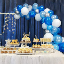 NORTHERN BROTHERS Blue Balloon Arch Kit with Blue and White Balloons Arch Garland Kit for Boys Birthday Communion Confirmation Christening Decorations