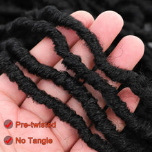 BLUONASI 30 Inch New Soft Locs Crochet Hair 6 Packs Natural Color Faux Locs Crochet Braids Hair Pre Looped Synthetic Super Long Pre Extended Crochet Locs Braiding Hair