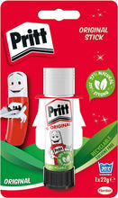 Pritt Glue Stick, Safe & Child-Friendly Craft Glue for Arts & Crafts Activities, Strong-Hold adhesive for School & Office Supplies, 1x22g, white