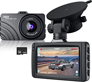 Dash Cam 1080P Dash Camera In Car Camera with 32G SD Card, NOLYTH Full HD Front Dashboard Camera Dash Cams for Cars, F2.0, WDR, 3" LCD, Night Vision, G-Sensor, Parking Monitor