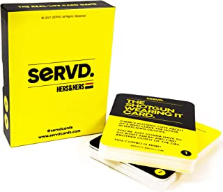 SERVD - Hers & Hers (Female Couples) - The Hilarious Real-Life Couples Card Game for Adults. A Funny Lesbian Couples Gift