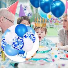 Happy Birthday Banner, Blue Birthday Balloons, Happy Birthday Decorations for Men Boys Party Decorations