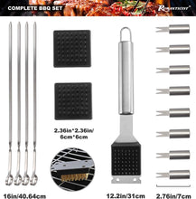 Romanticist 21Pcs Heavy Duty Stainless Steel BBQ Tool Set Kit for Men Women - Outdoor Barbecue Grilling Utensils with Carrying Case for Camping Barbecue - Ideal Father's Day GiftGift