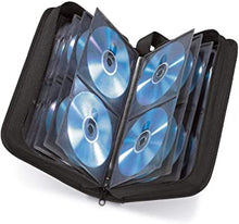 Hama CD Wallet for 104 Discs, CD/DVD/Blu-ray (folder for storage, space-saving for the office, car and at home), Black