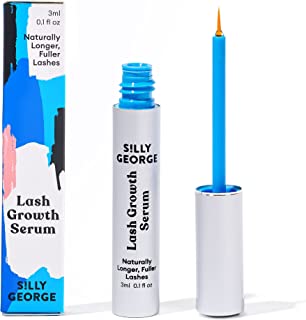 Silly George Lash Growth Serum Eyelash Growth Serum. Fuller, Longer, Luscious Eyelashes without Eyelash Glue & Mess, Vegan