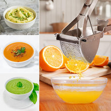 Potato Ricer, Sopito Stainless Steel Potato Ricer Multifunctional Fruit Vegetable Masher for Smooth Fluffy Mashed Potatoes