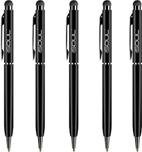 iSOUL Stylus Pen Stylus Touchscreen Pen [5 Pack] Pens for Touch Screens iPad, iPad 10.2 inch 2020 (8th Gen), iPhone, Samsung Galaxy, OnePlus, Google Pixel, Tablets & More Black Metal Ballpen Stylus