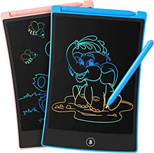 TEKFUN Toys for 3 4 5 6 7 Year Old Girls Boys, 2 Pack LCD Writing Tablet Kids 8.5inch Erasable Drawing Tablet Drawing Pad with 4 Stylus, Birthday for Girls Boys (Pink+Blue)