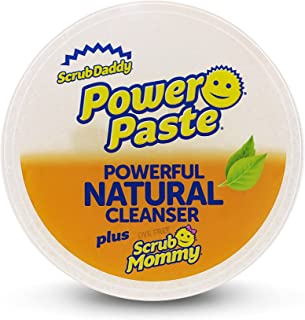 Scrub Daddy Power Paste, All Purpose Cleaning Product - Cleaner for Your Oven, Glass, Kitchen, Stainless Steel, Shower Door Screen, Hob and More - Natural Cleaning Clay with Scrub Mommy Sponge