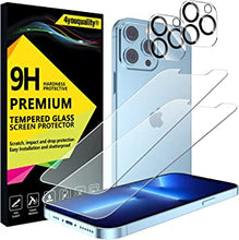 4youquality Screen Protector for iPhone 13 Pro Max with Camera Lens Protector, Tempered Glass Film, 2-Pack Each, [LifetimeWarranty][Impact-Resistant][Anti-Scratch][Anti-Shatter][Ultra-Transparent]