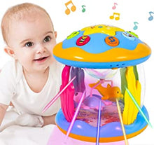 FULFANLIY Baby Toys for 1 Year Old Boys Girls Musical Ocean Rotating Projector Pacify Music Light Up Toys 6 9 12 18 Months Infant for Kids Toddler 1st Birthday Gifts Age 1 2 Years Old