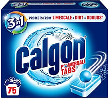 Calgon 3-in-1 Water Softener Tablets l Removes Odours, Limescale & Residue | Deep Clean l Units: 75 Tablets l Size: XL Pack l