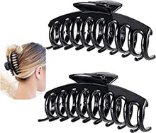 Marrie Large Hair Claw Clips for Thick Hair Nonslip Jumbo Hair Clamp Strong Big Hold Jaws Hair Styling Accessories for Women Girls Size 4.3 Inches (Black)