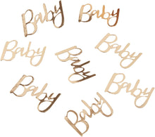 Ginger Ray Gold Foiled Baby Shower Table Scatter, Oh Confetti