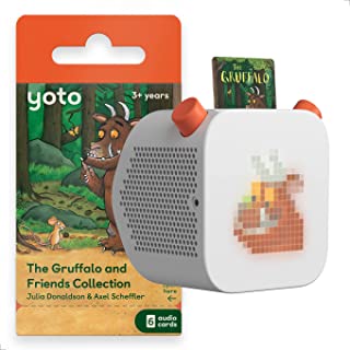 Yoto Player + Gruffalo & Friends Collection Bundle – Kids Audio Speaker for Stories, Music, Learning Activities & more | Play Childrens Audio cards | Nightlight sleep aid | Bluetooth | Boys & Girls 3+