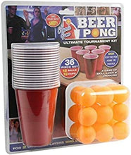 PMS 619028 36PC Beer Pong Set in Double Blister Card, Red, 36 Count (Pack of 1)