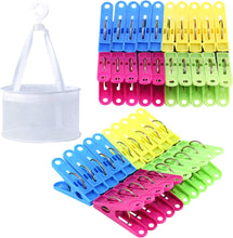 40Pcs Clothes Pegs For Washing Line With Bag Laundry Pegs Non Slip Laundry Clothes Pegs Strong Grip Windproof Clothes Clips Plastic Clothes Pegs And Bag Set Clothespins With Basket for Home Garden