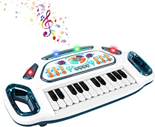 Shayson Kids Keyboard Multi-Function Piano Keyboard Toddler With Soft Lights Musical Toy For Baby Boys Girls Birthday Gift