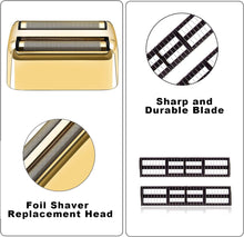 BESTBOMG Electric Shaver Head, Shaver Replacement Foil & Cutter Bar Assembly Compatible with Babyliss Pro Foil Shaver, Compatible with BaByliss FXFS2G / FXFS2 Shaver, Gold