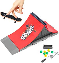 Finger Skateboards Ramp, Mini Skateboards Parks Set with Accessory Tools Finger Skate Ramp Kit DIY Assemble Ultimate Finger Skateboards Track Finger Training Props Skate Toy Teens Students Gift (A)