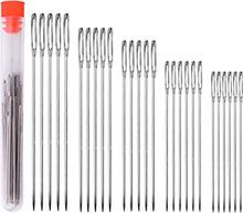 Smukdoo Big Eye Hand Sewing Needles Large Eye Blunt Needles 25 PCS 1.65” 1.8” 2” 2.2” 2.36”