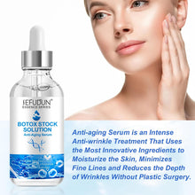 Botox Stock Solution Facial Serum 30ml, Botox Stock Anti Aging Serum For Face, Boost Skin Collagen, Reduce Fine Lines, Wrinkles, Plump Skin