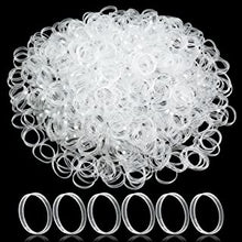 Hanyousheng Hair Elastics, Clear Elastic Hair Bands, 1000 Pieces Mini Hair Rubber Bands, Clear Small Hair Bands, Apply to Kids Hair, Braids Hair, Wedding Hairstyle