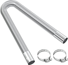 URAQT Parking Heater Exhaust Pipe, Diesel Heater Exhaust Pipe, Stainless Steel Exhaust Pipe, Air Heater Exhaust Pipe, Car Air Heater Exhaust Pipe Diesel Gas Vent Hose, Parking Heater Pipe (200CM)