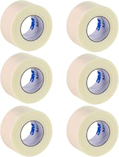 3M Micropore Surgical Tape, Hypoallergenic, White, 2.5cm x 9.1m, Pack of 6