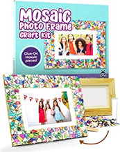 Purple Ladybug Mosaic Photo Frame Craft Kit for Kids with Colourful Mother of Pearl Shells - Cool Gifts for 6 7 8 9 10 11 Year Old Girls, Presents for Children & Teens - Unique Gifts for Girls