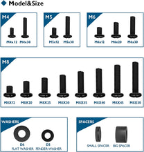 BONTEC Universal TV Mounting Hardware Kit Compatible with Most TVs Up to 80 inch, Includes M4, M5, M6, & M8 TV Screws, Washers & Spacers, Works with Any TV Wall Bracket, Monitor & TV Stand