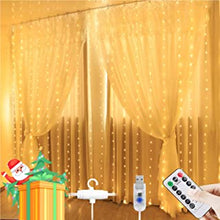 Curtain Fairy Lights Plug in 280 LED, 3mx2.8m 8 Modes Fairy Curtain Lights usb powered Curtain lights for Indoor Outdoor Wedding Party Christmas Bedroom Gazebo Decorations